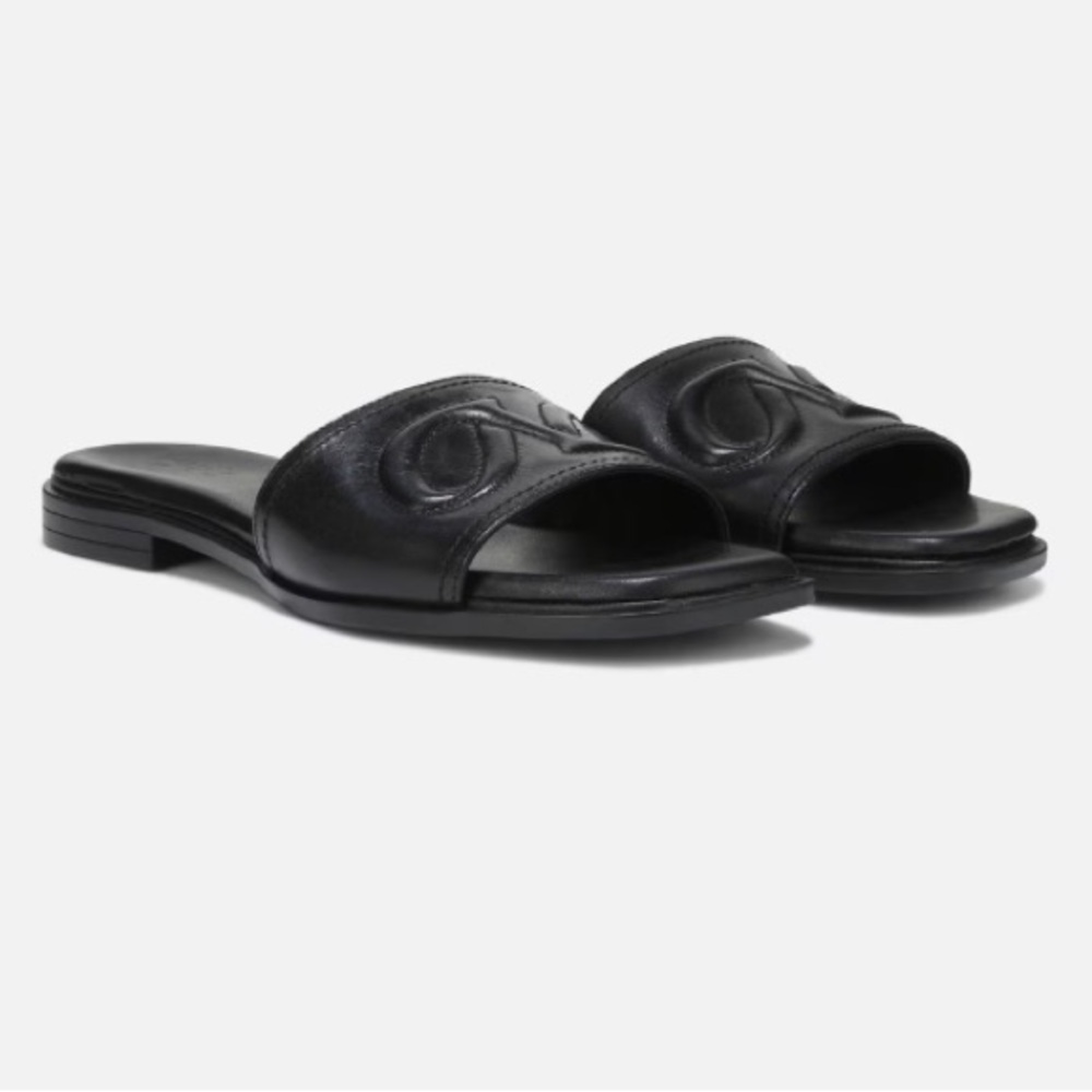 Genevieve Black Slide Sandals naturalizer